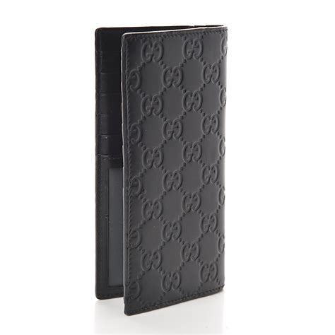 gucci long wallet black